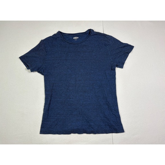 Old Navy Tops - Old Navy Soft-Washed Womens M Navy Blue Heathered Cotton Short Sleeve T-Shirt